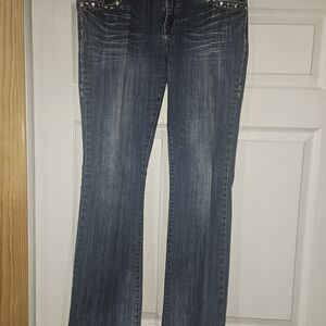 L.A. Idol Dark Blue Flare Jeans